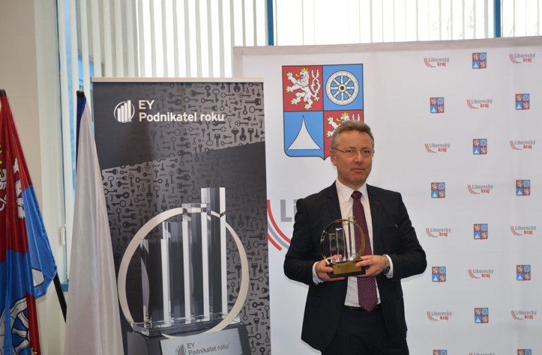 Titul EY Podnikatel roku 2016 Libereckého kraje získal Jiří Opočenský, spolumajitel společnosti TREVOS, a.s.