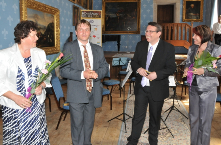 Festival zahájili (zprava) Lidie Vajnerová, Lubomír Franc, Miroslav Matějka a Hana Maierová.
