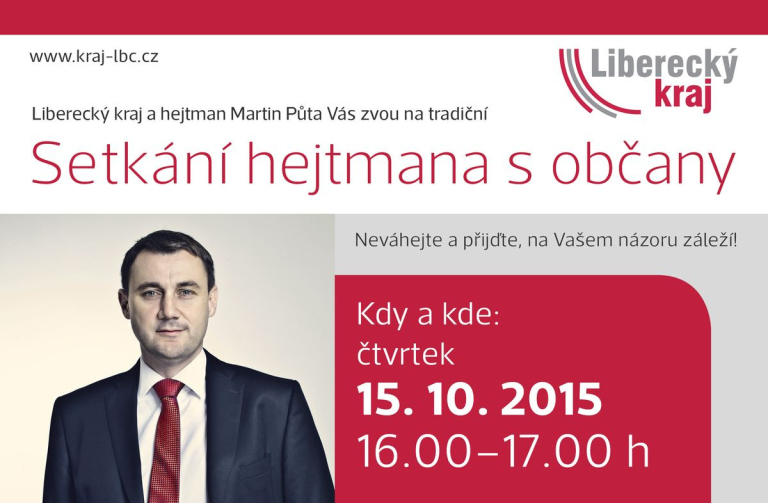 Občané Lomnice, zeptejte se hejtmana, Váš názor ho zajímá!